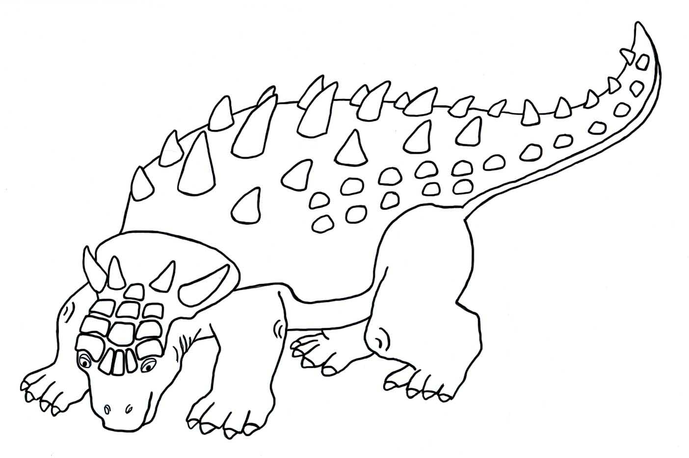 Dinosaur Outline Coloring Page