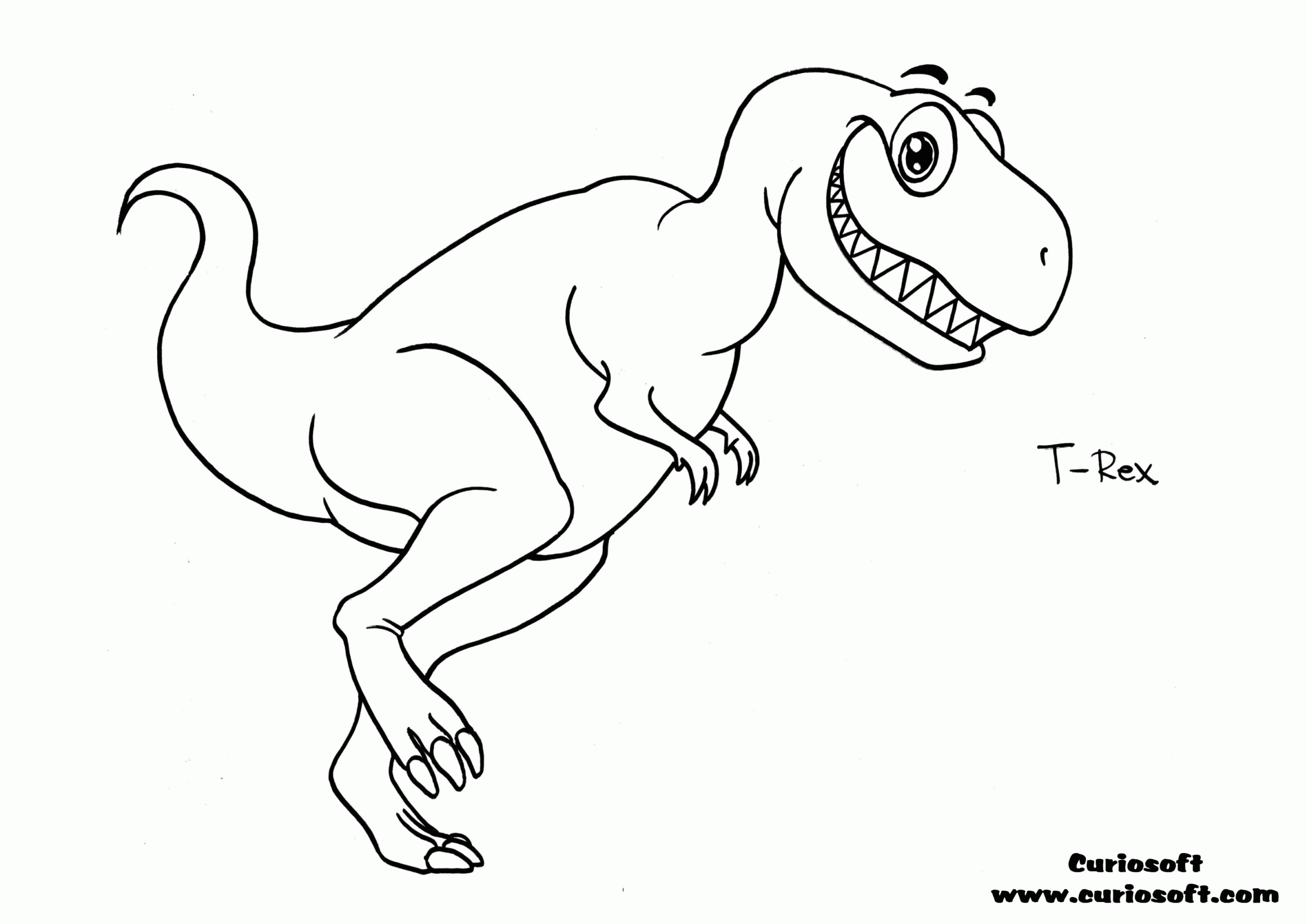 Dinosaur T Rex Coloring Pages Coloring Home