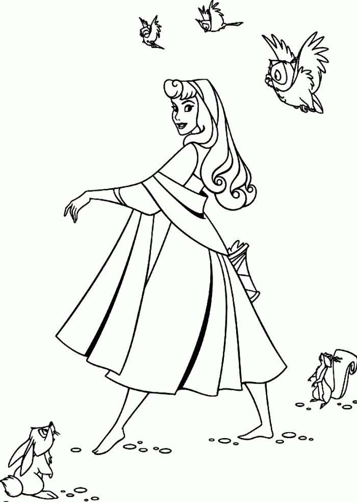 Disney Princess Coloring Pages Sleeping Beauty Coloring Home