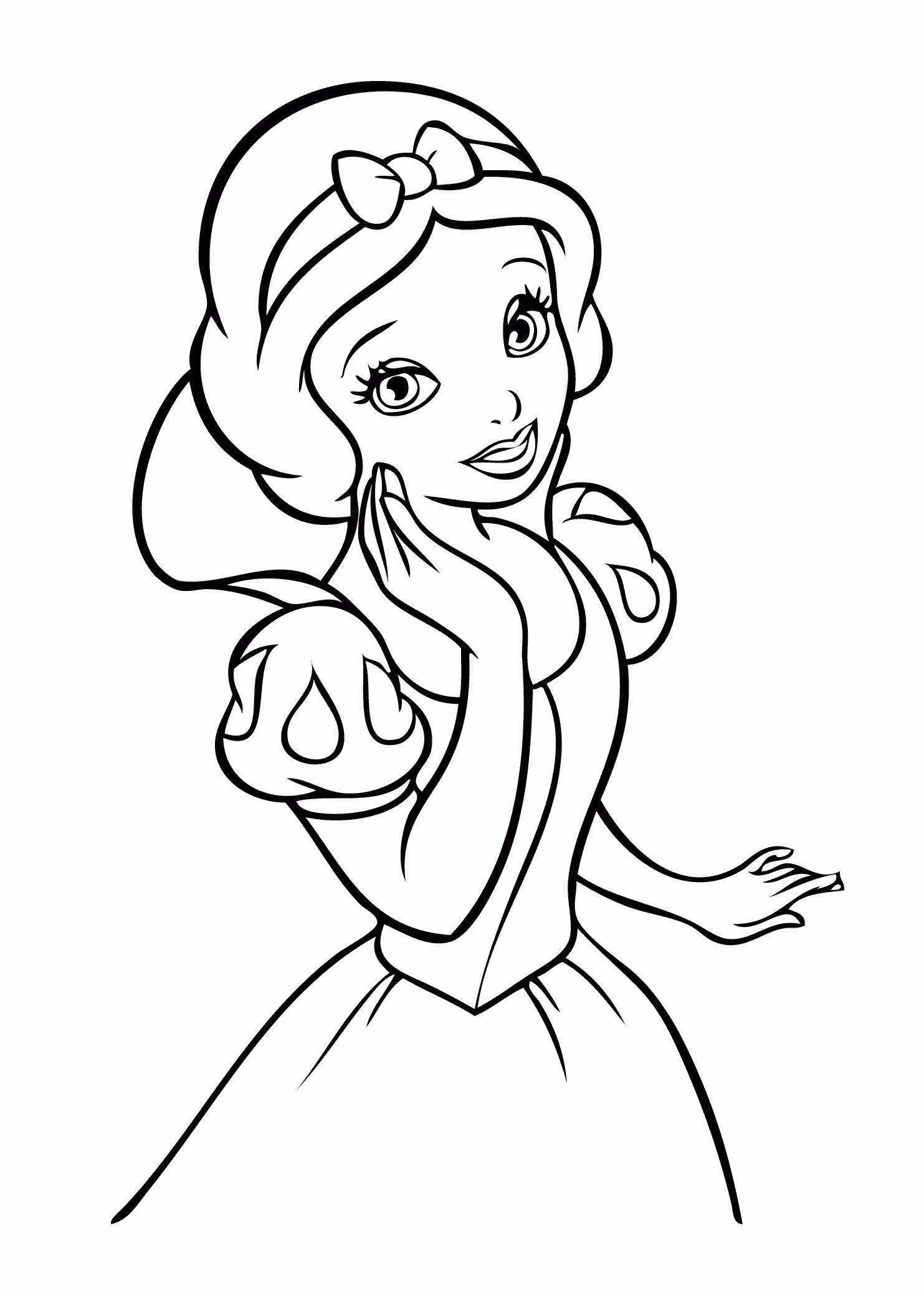 Disney Princess Coloring Pages Snow White Coloring Home