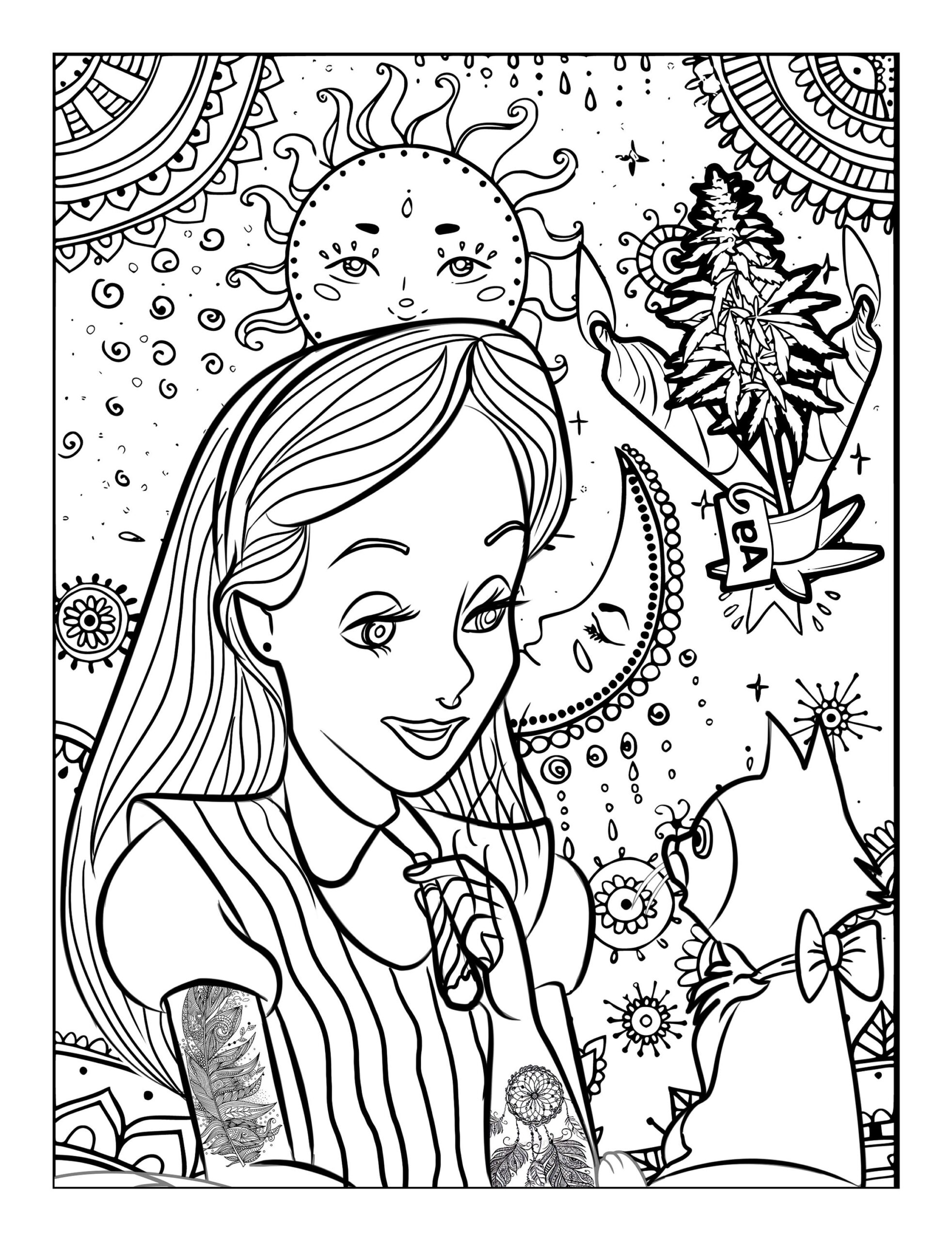 Disney Stoner Coloring Pages Colorful Moments