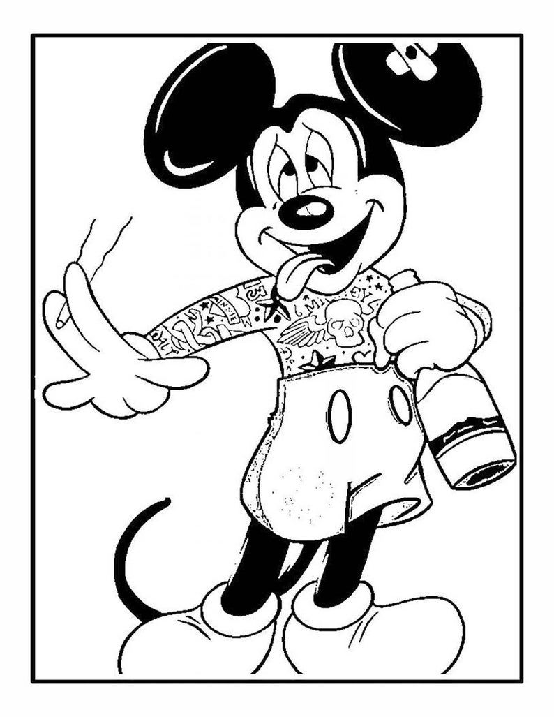Disney Stoner Coloring Pages Elin Hillman