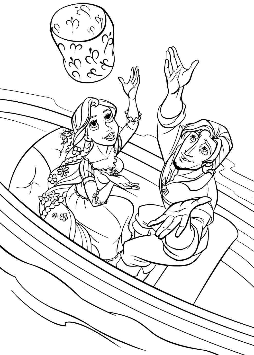 Disney Tangled Coloring Pages