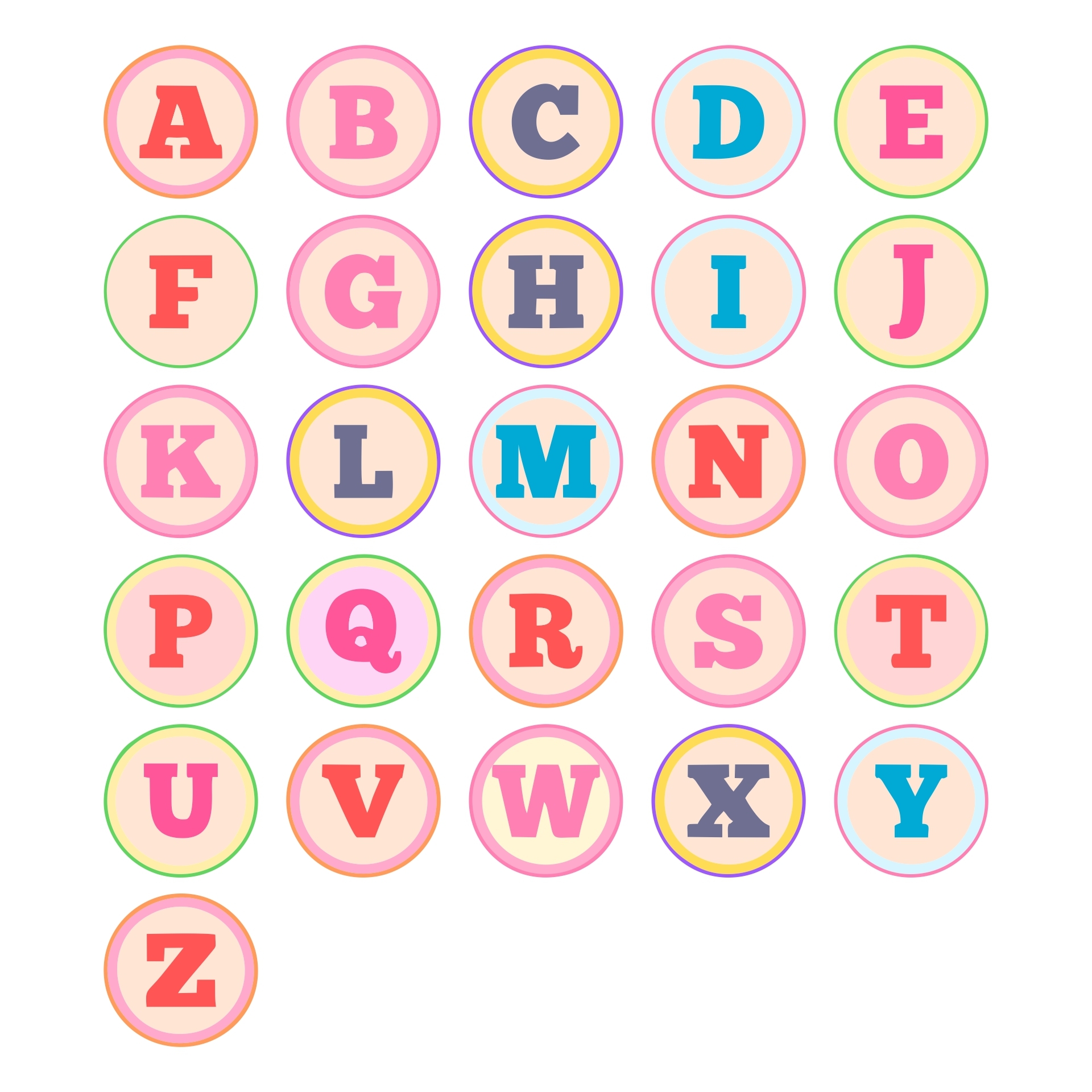 DIY Alphabet Letters 10 Free PDF Printables Printablee