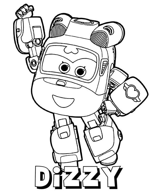 Dizzy Super Wings Coloring Page Free Printable Coloring Pages For Kids