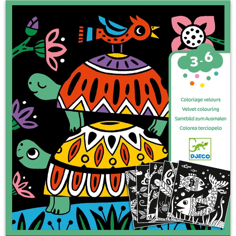 Djeco Creepy Crawlies Velvet Colouring Buy Online At The Nile