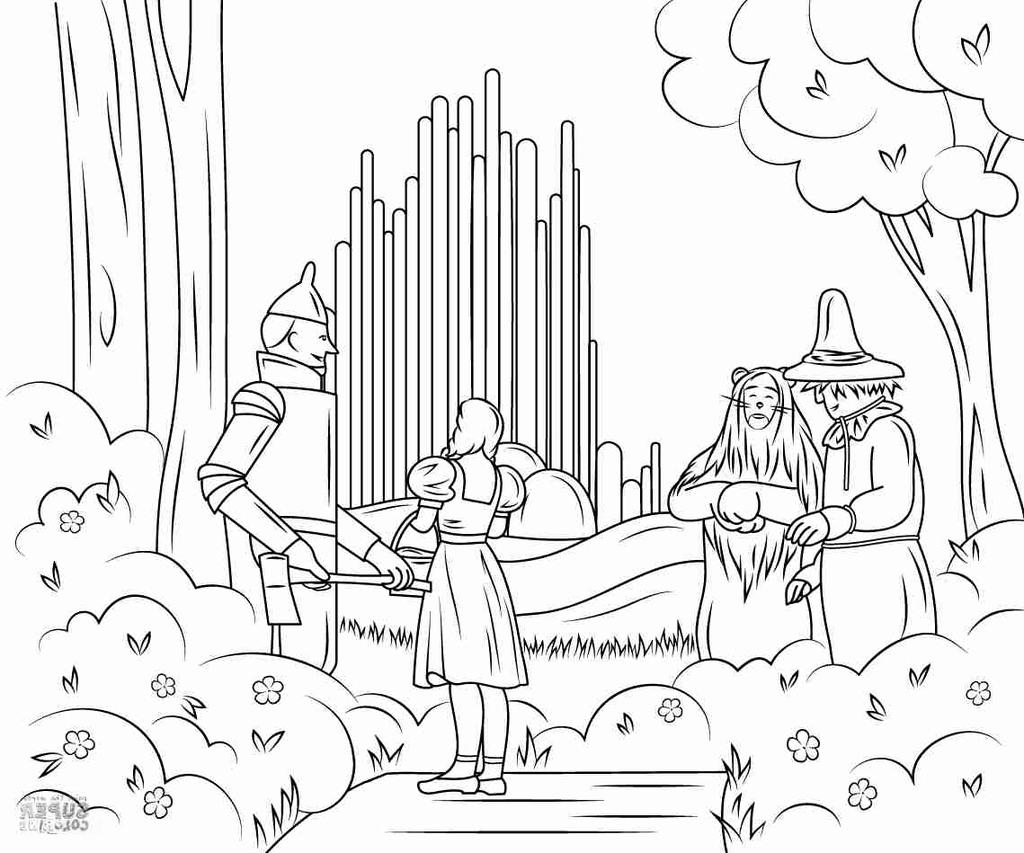 Dorothy From Wizard Of Oz Coloring Pages Free Printable Coloring Pages