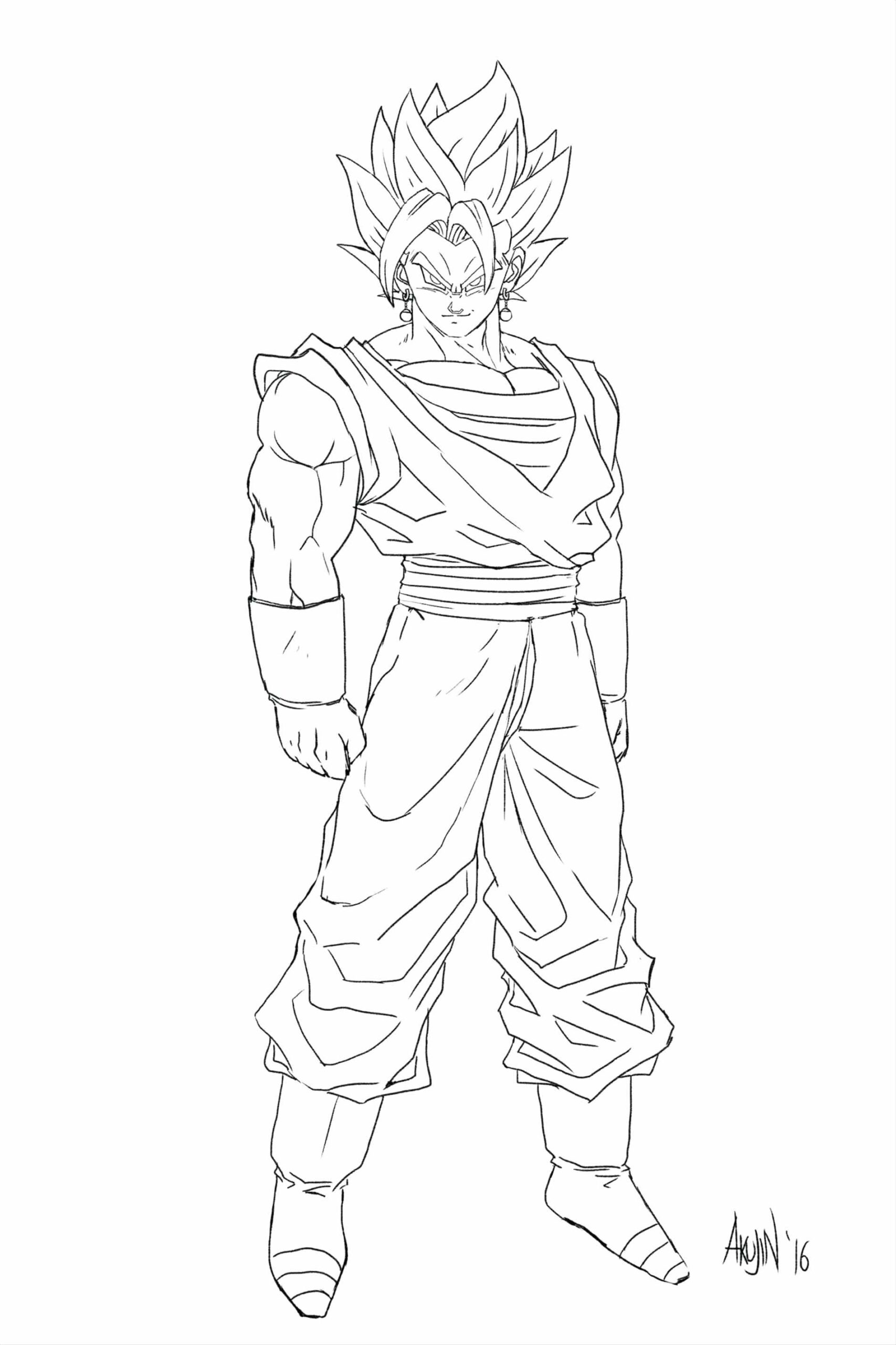 Dragon Ball Z Goku Coloring Sheets Coloring Pages