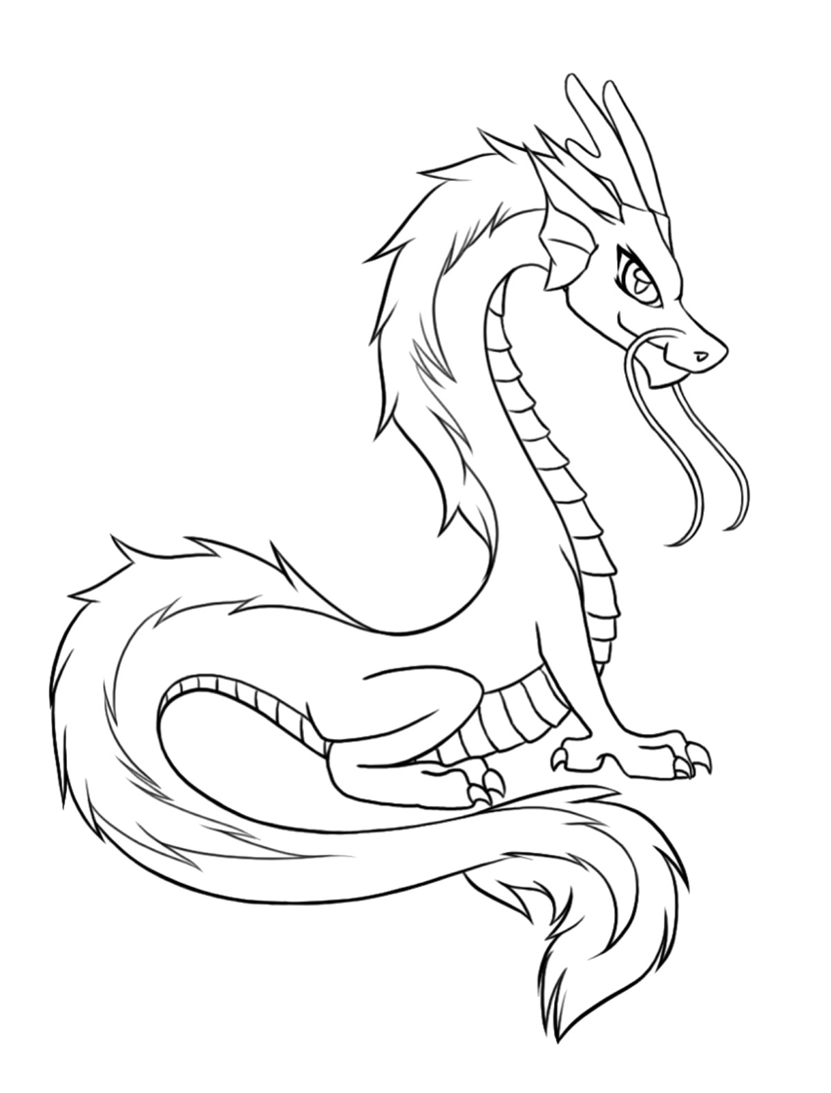 Dragon coloring pages printable 01