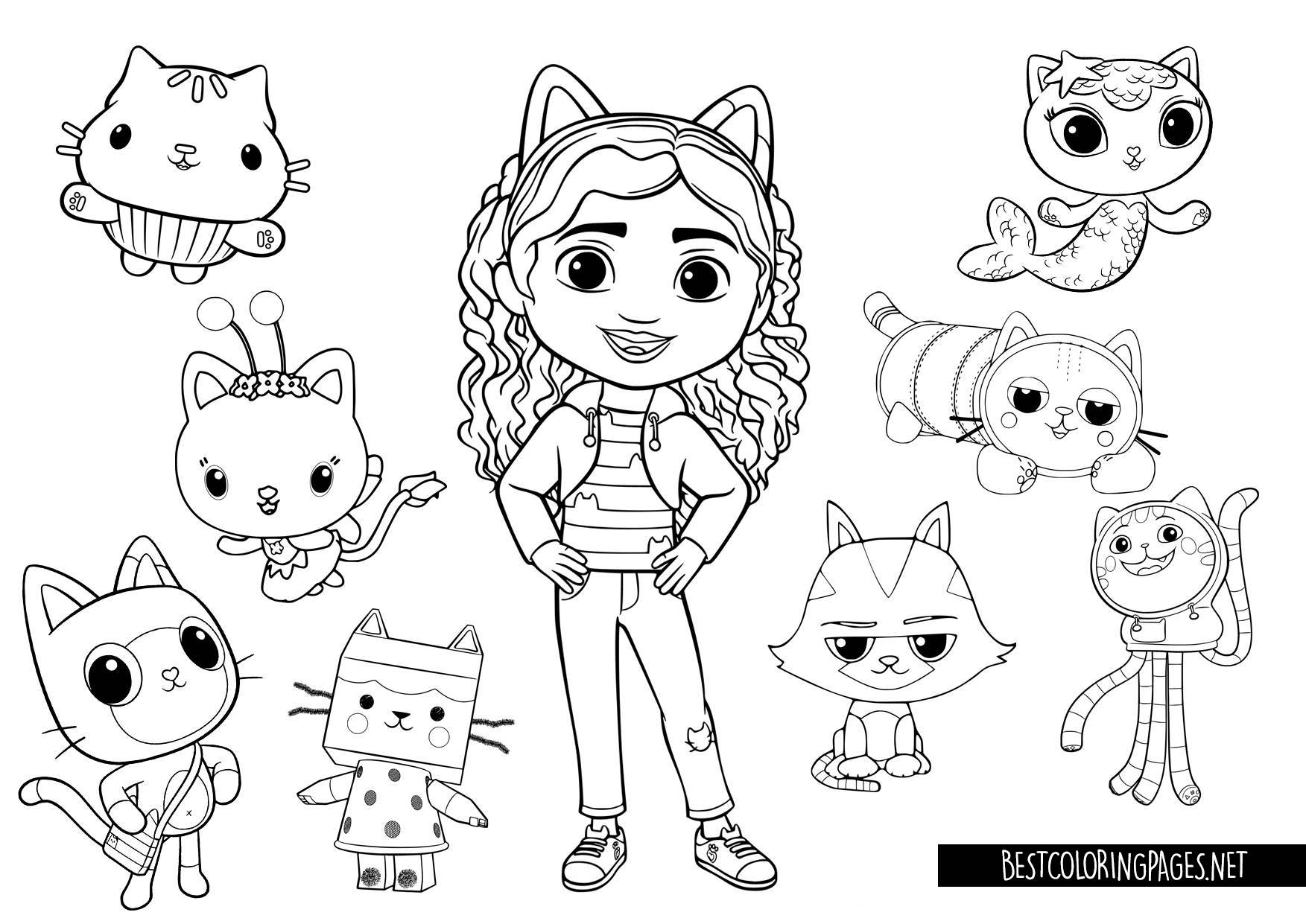 Drawing And Coloring Gabby s Dollhouse 56 OFF