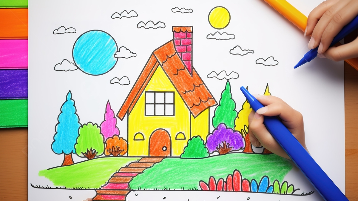 Easy Drawing For Kids With Pencil Colour Infoupdate