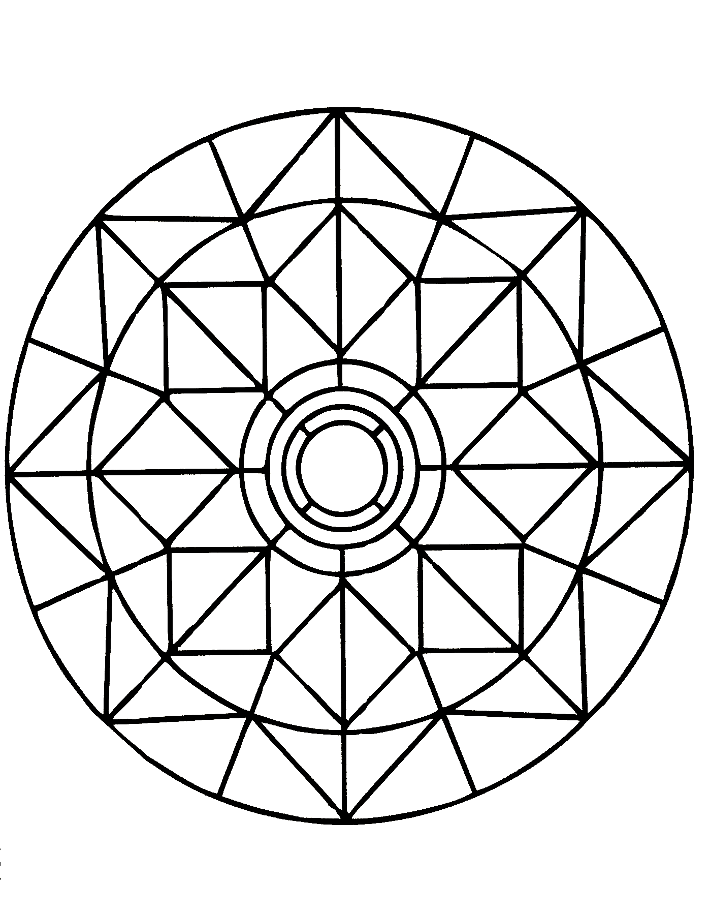 Easy Mandala Coloring Pages For Kids Coloring Pages