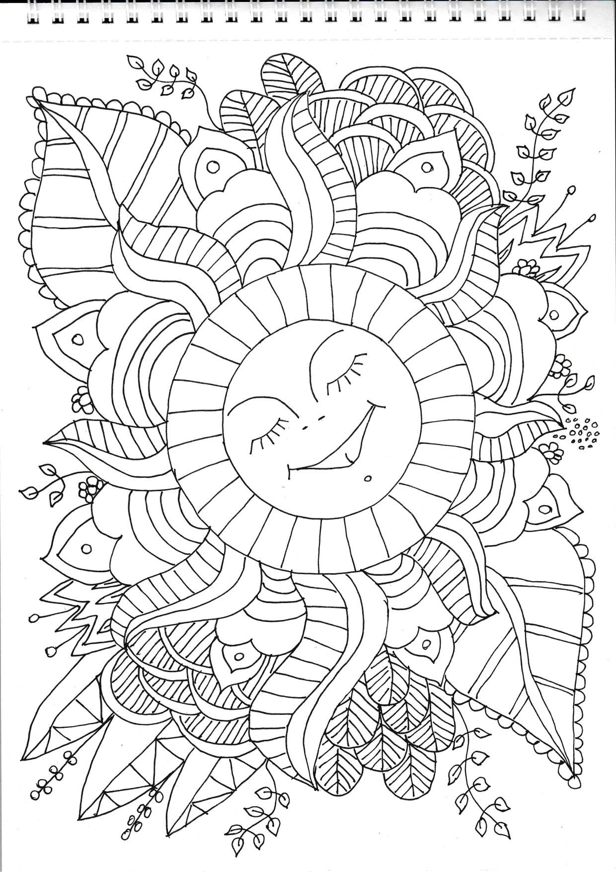 Easy Relaxing Coloring Pages