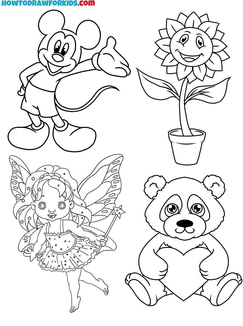 Easy Simple Coloring Pages For Kids Infoupdate