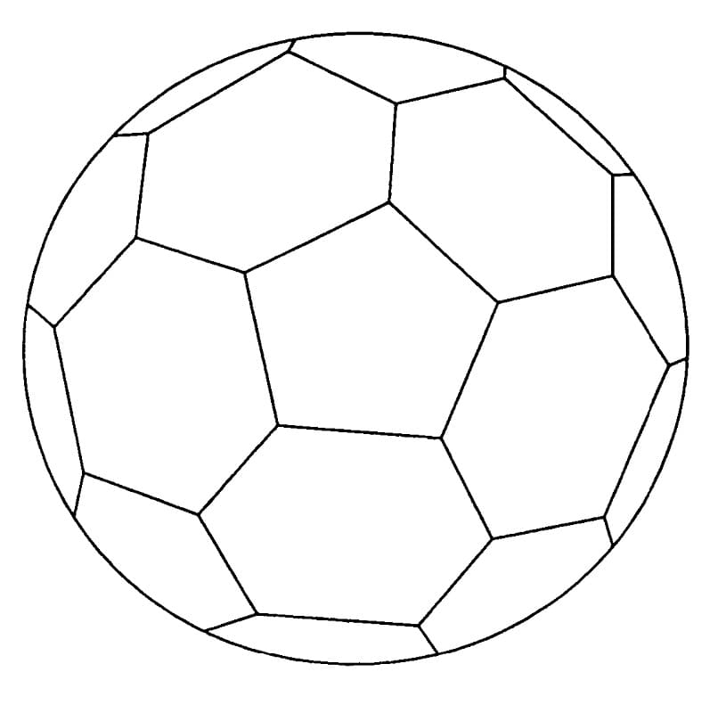 Easy Soccer Ball Coloring Page Free Printable Coloring Pages For Kids