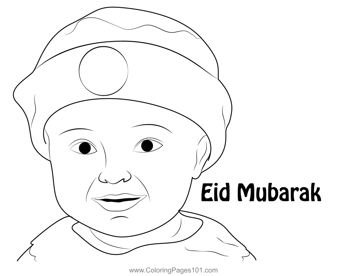 Eid Celebrations Coloring Page For Kids Free Eid Al Fitr Printable 