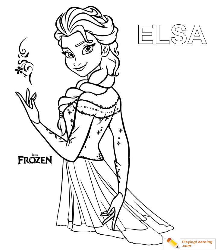 Elsa Coloring Page 08 Free Elsa Coloring Page
