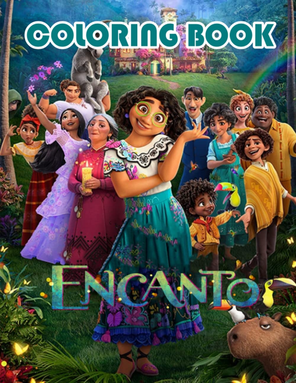 Encanto Coloring Book JUMBO Coloring Book For Kids Encanto Colouring 