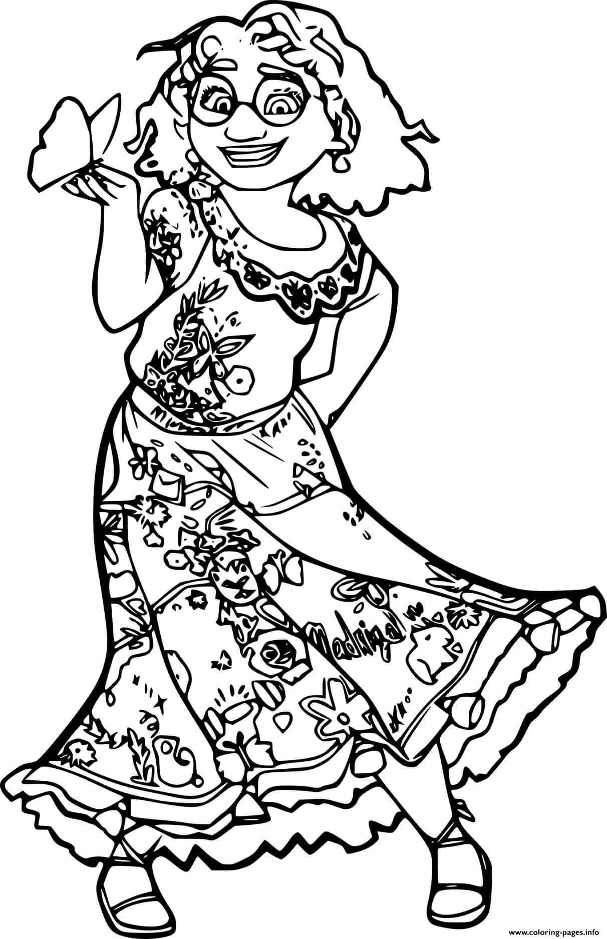 Encanto Mirabel Madrigal Coloring Page Printable