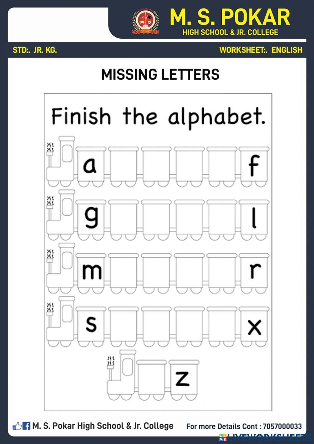 Ending Consonants Worksheets Junior K G Worksheets Assessment 
