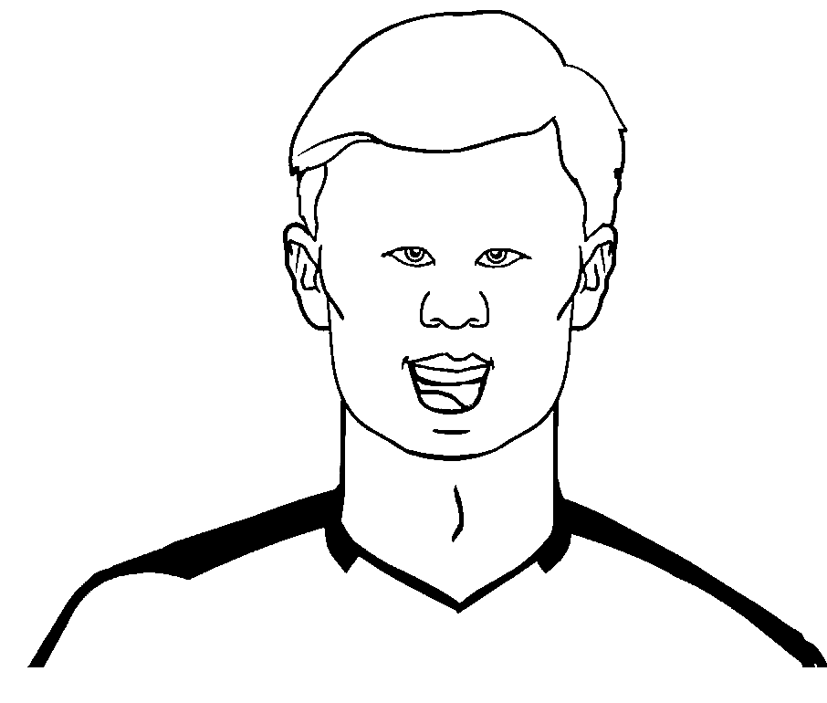 Erling Haaland Coloring Pages Coloring Games Online