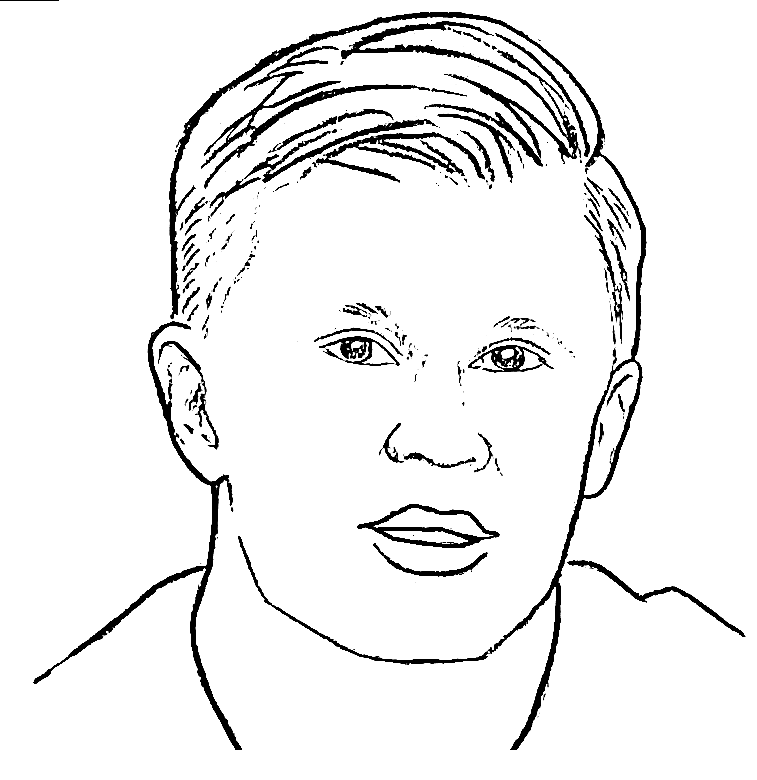 Erling Haaland Coloring Pages Coloring Games Online