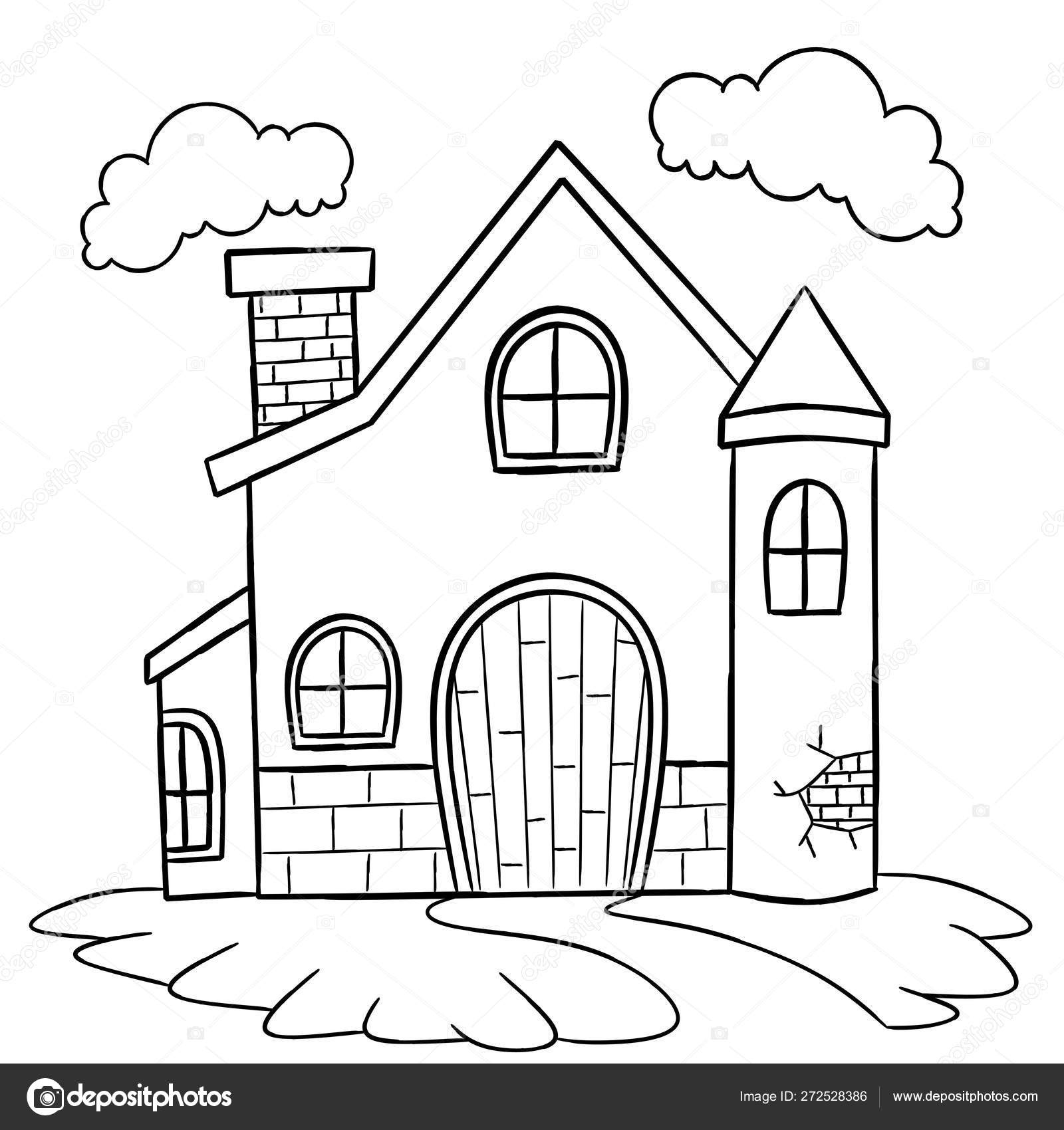 Fancy House Coloring Page Coloring Pages