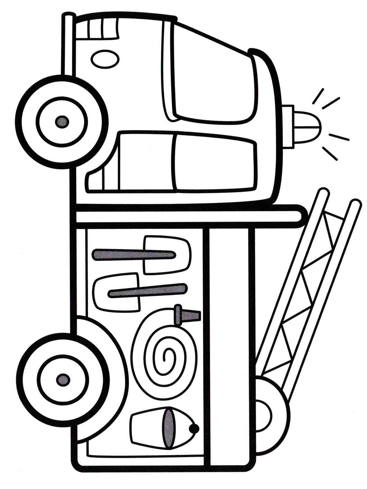 Fire Truck Coloring Pages