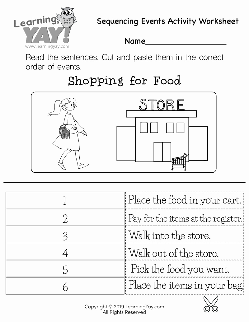 First Grade Sequencing Worksheets Elegant Sequencing Events Activity 