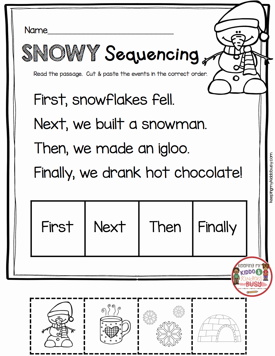 First Grade Sequencing Worksheets New First Grade Sequence Events 