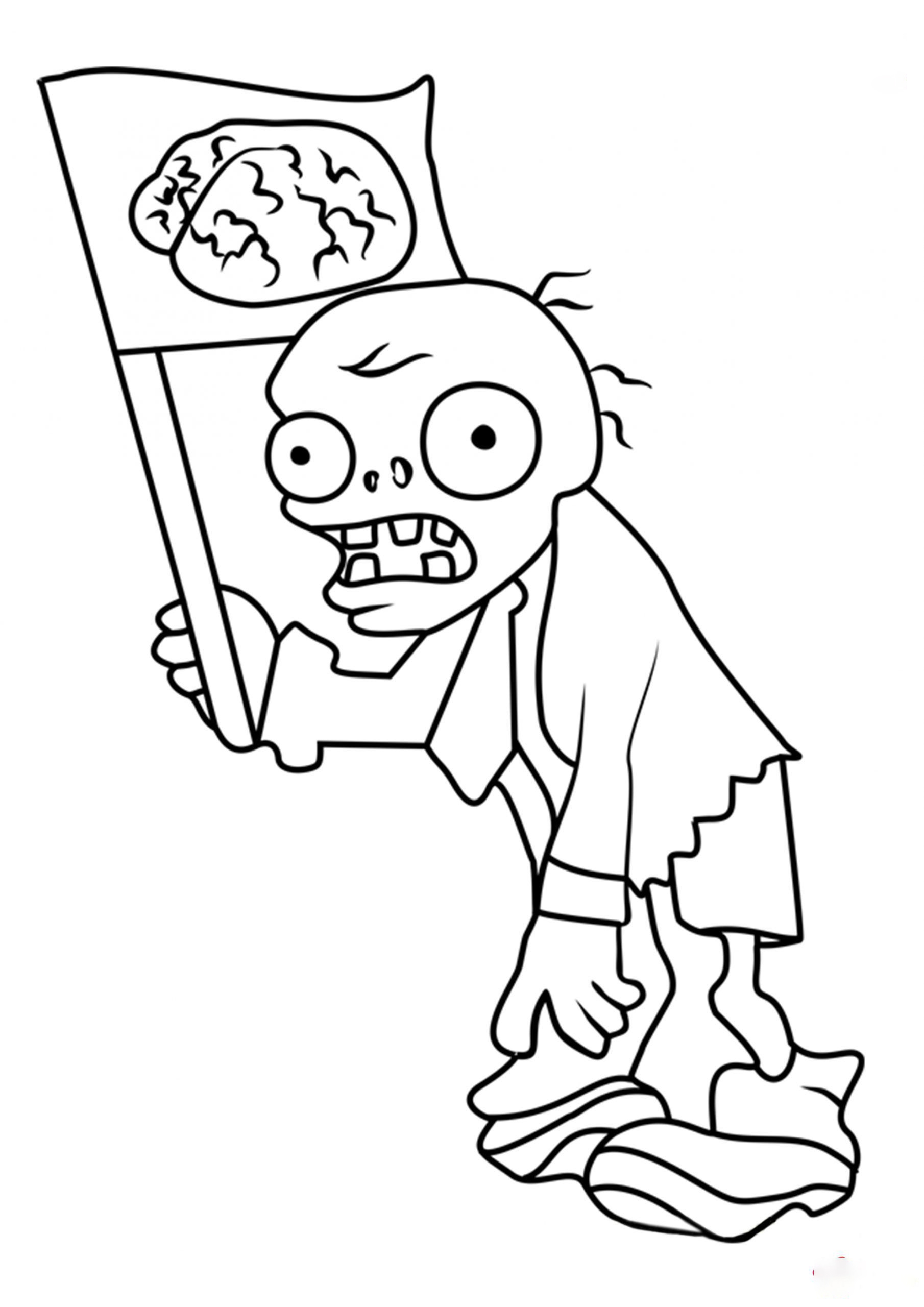 Flag Zombie Coloring Page Free Printable Coloring Pages