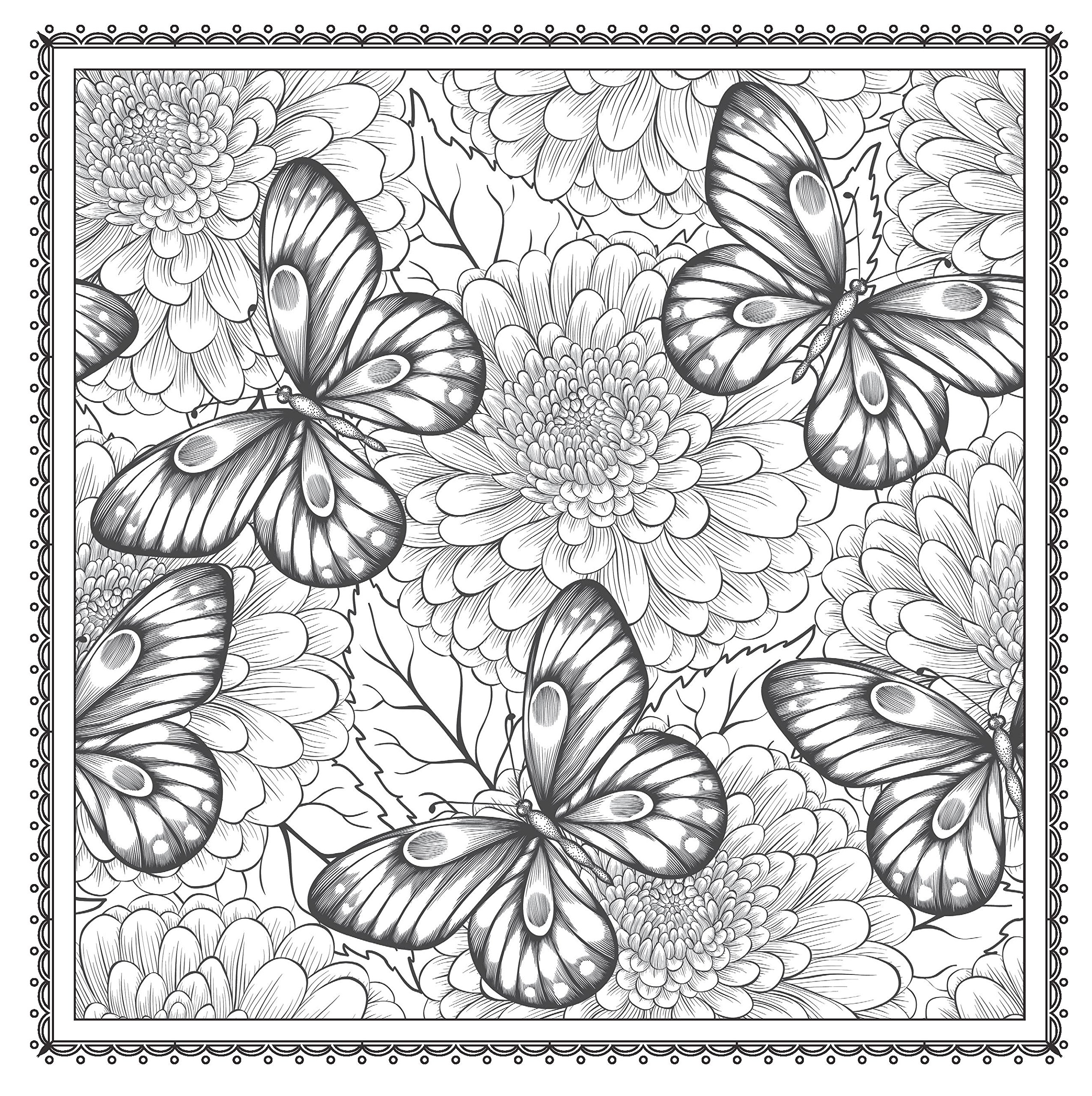 Floral Coloring Pages For Adults Best Coloring Pages For Kids