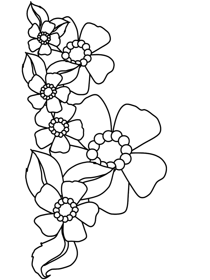 Flowers 19 Coloring Pages Coloring Page Book
