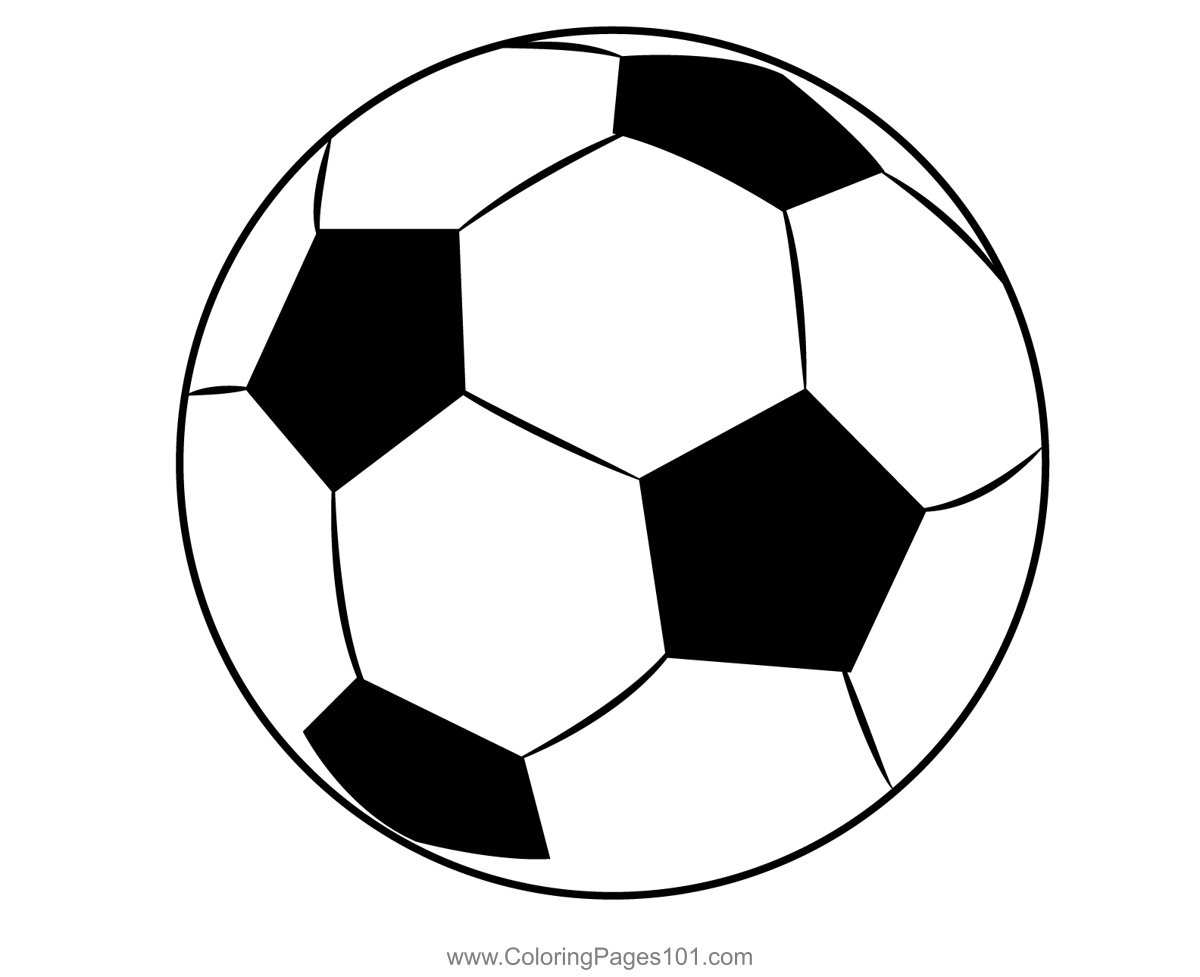 Football In Air Coloring Page For Kids Free Football Printable 