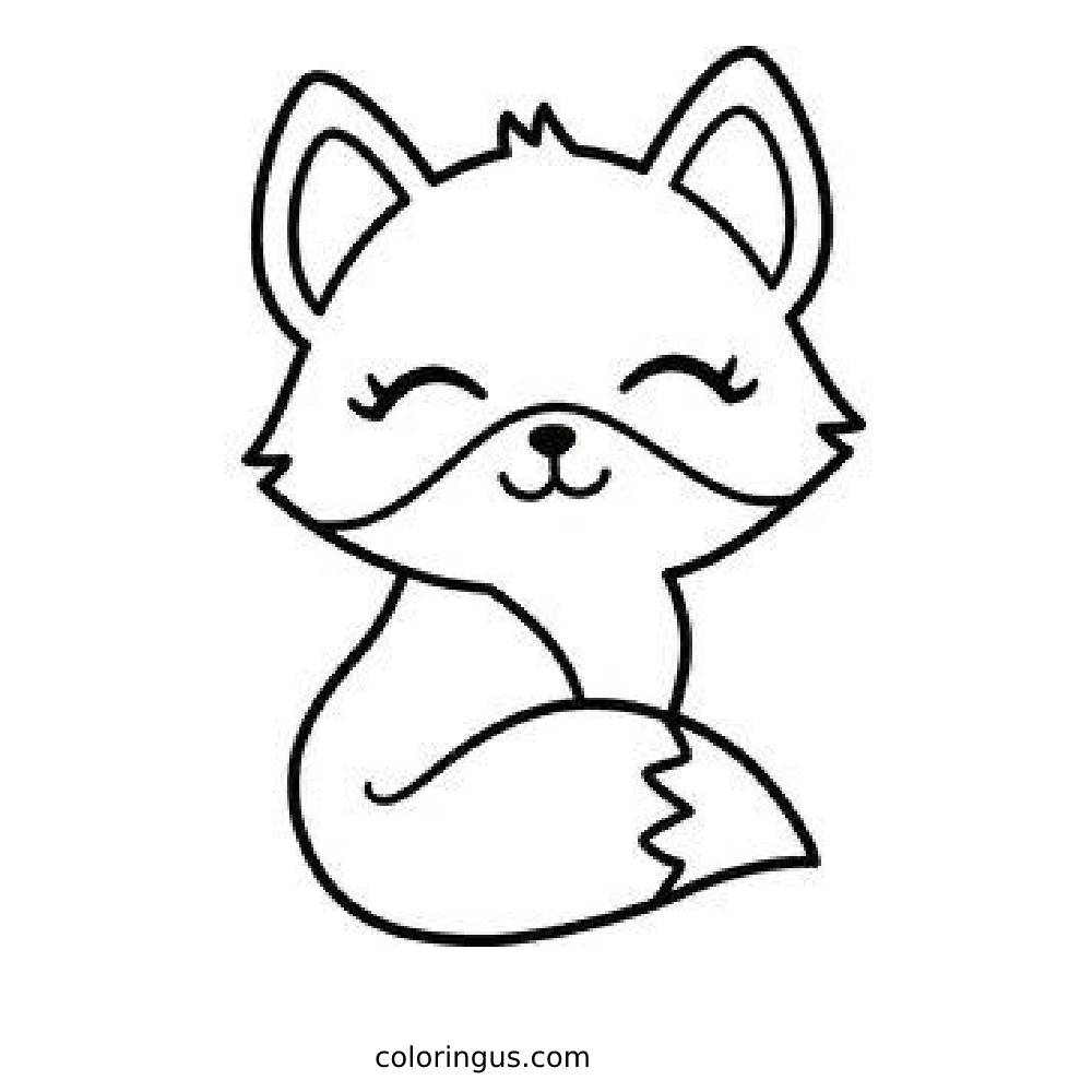 Fox Coloring Pages Free Printable PDF 