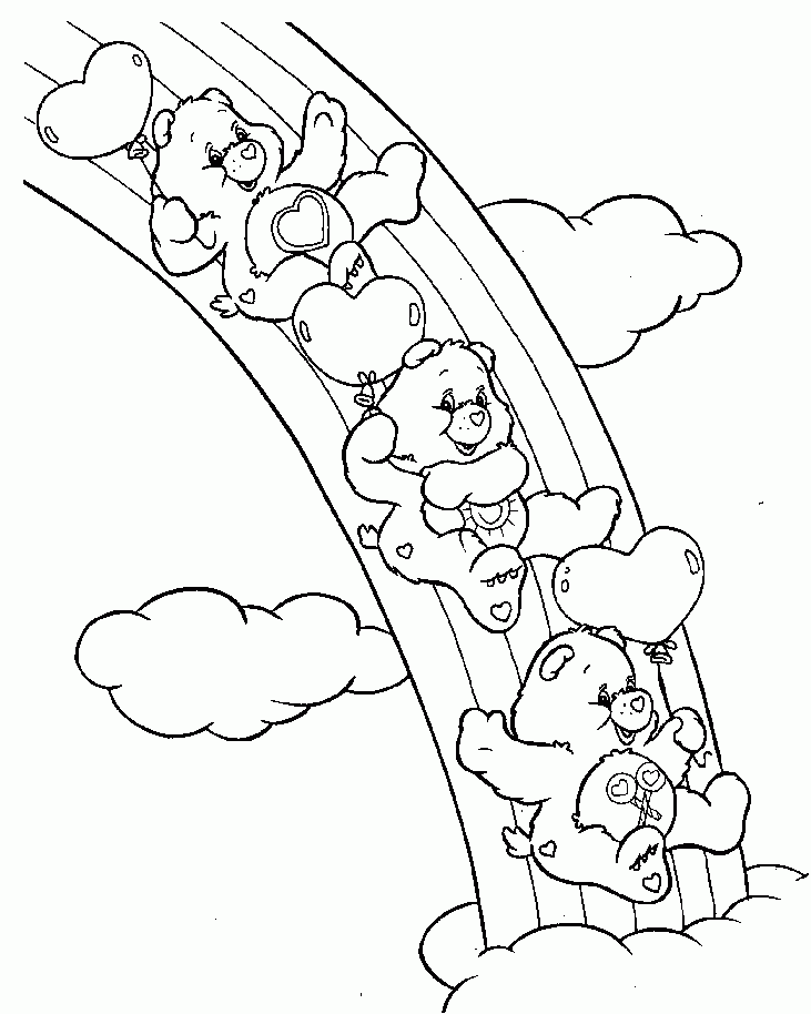Free Care Bears Coloring Book Pages Download Free Care Bears Coloring 