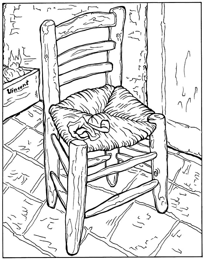 Free Coloring Page Of Van Gogh Vincent Van Gogh Coloring Pages For Kids
