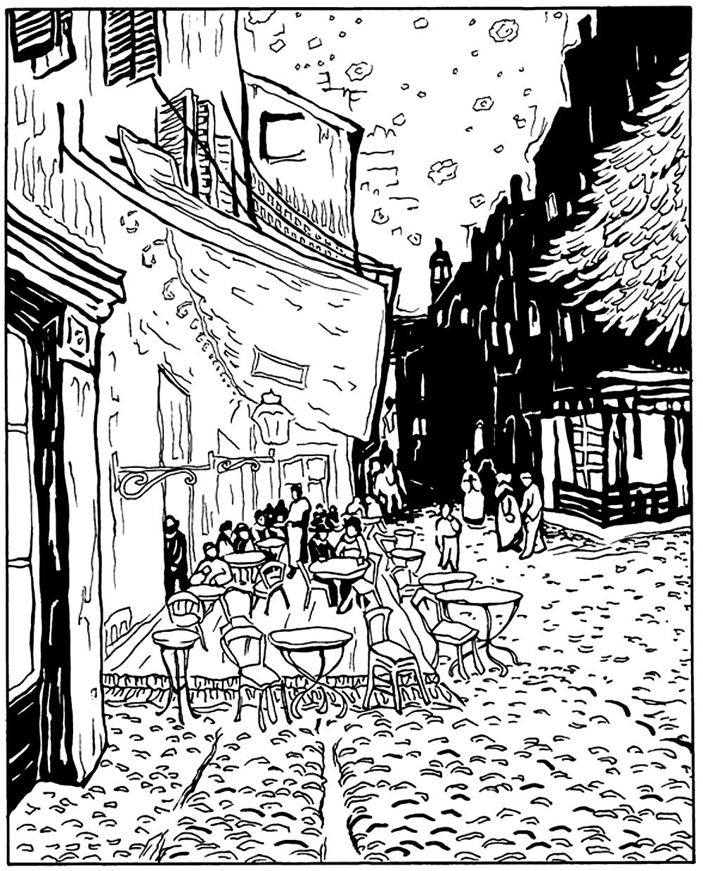 Free Coloring Page Of Van Gogh Vincent Van Gogh Coloring Pages For Kids