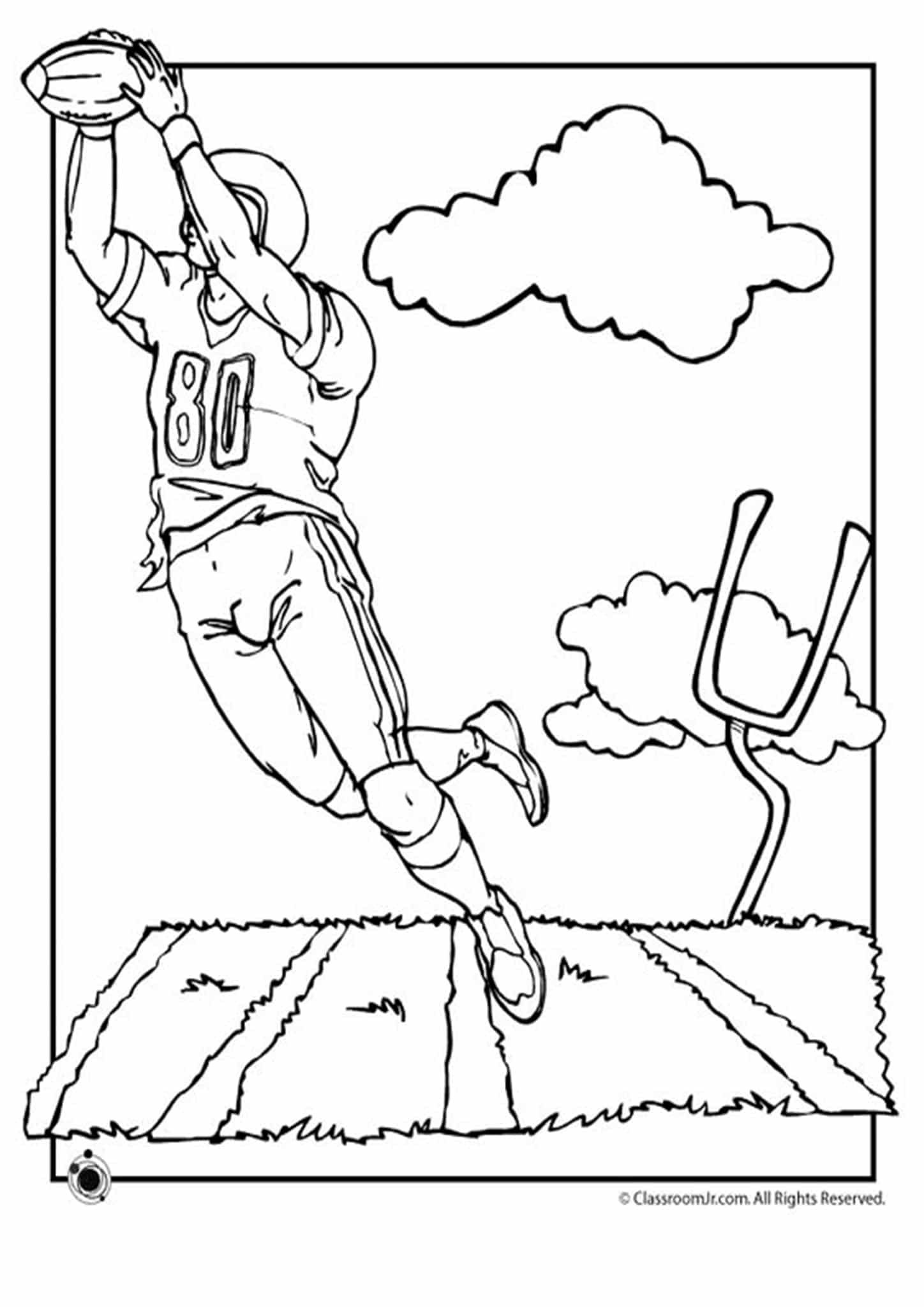 Free Easy To Print Football Coloring Pages Tulamama