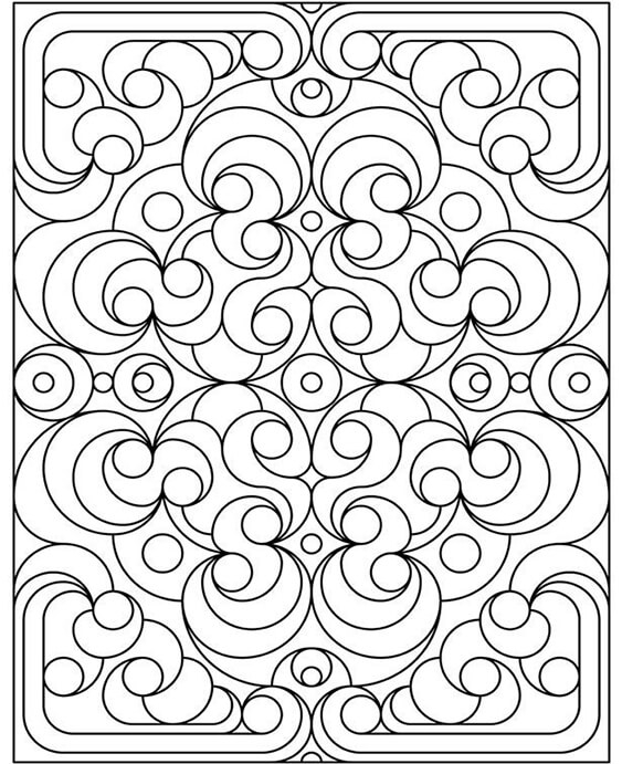 Free Easy To Print Pattern Coloring Pages Tulamama