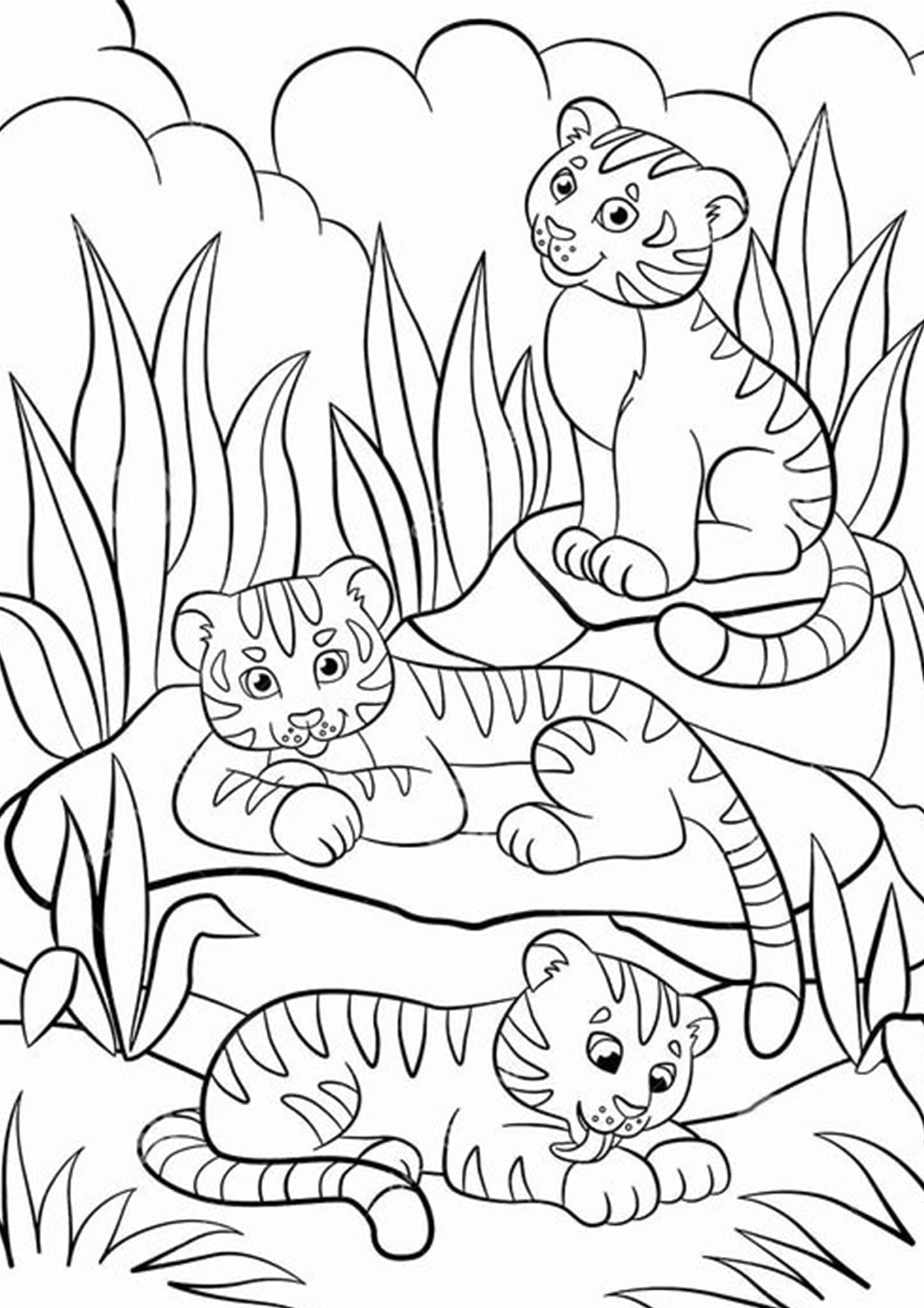 Free Easy To Print Tiger Coloring Pages Tulamama