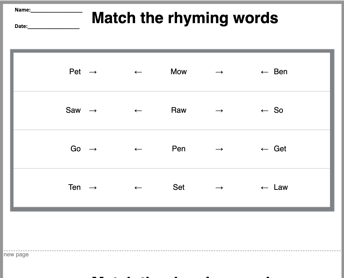 Free English Worksheet Generators For Teachers And Parents