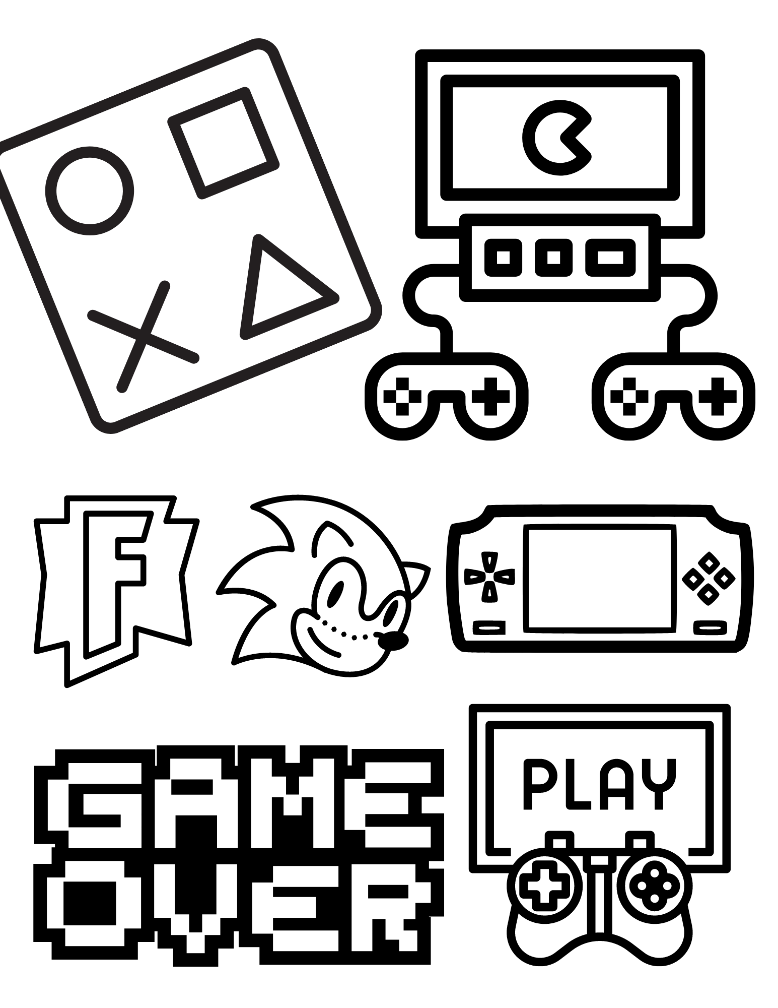 Free Gaming Coloring Pages For Your Video Game Fan Worksheets Library