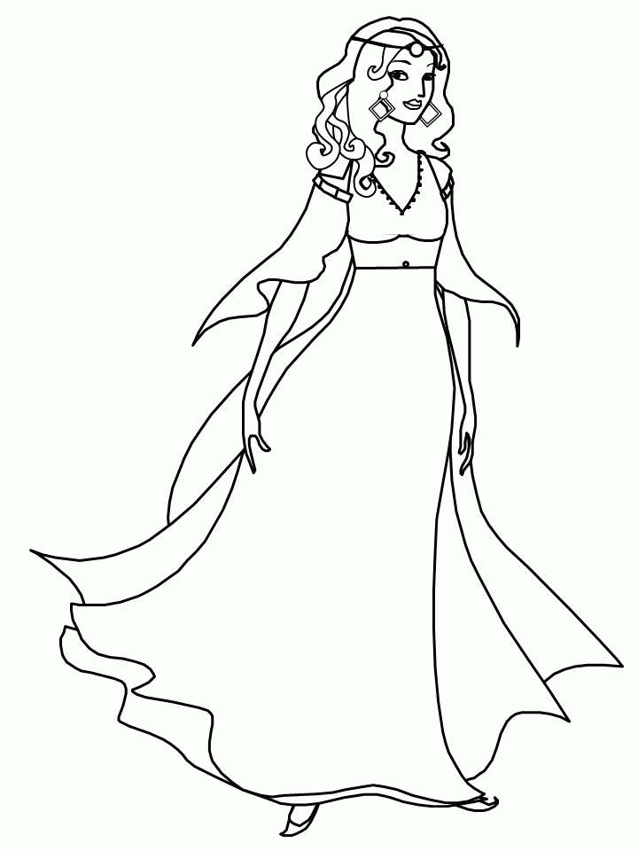 Free Girly Coloring Pages Coloring Home