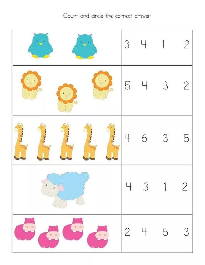 Free Kindergarten Math Activities Horhuge