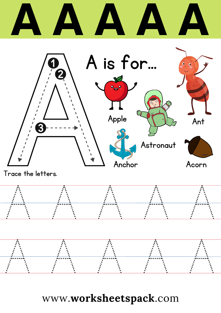 Free Letter A Printable Worksheets Worksheetspack Worksheets Library
