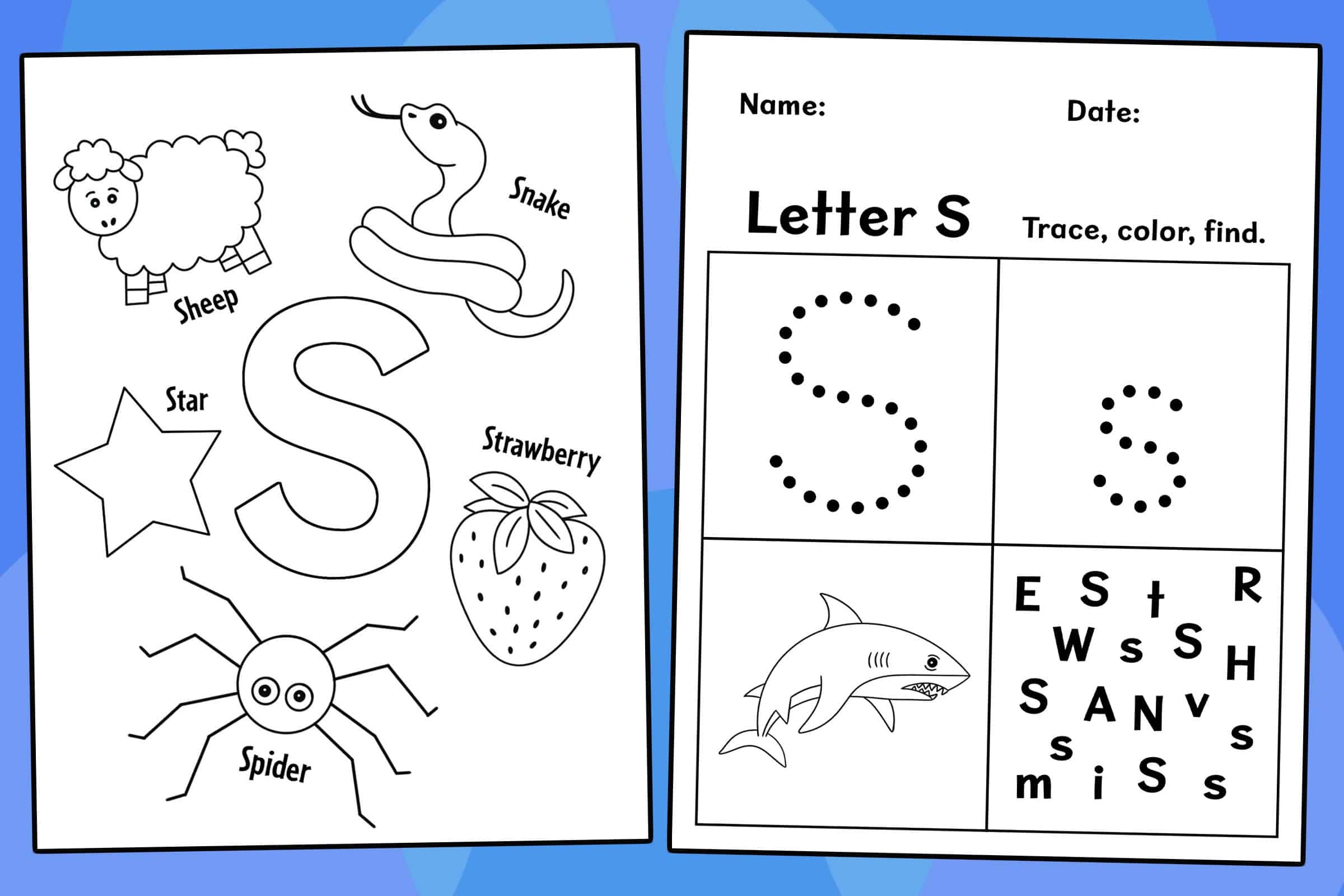 Free Letter S Preschool Worksheet Download Free Letter S Preschool 