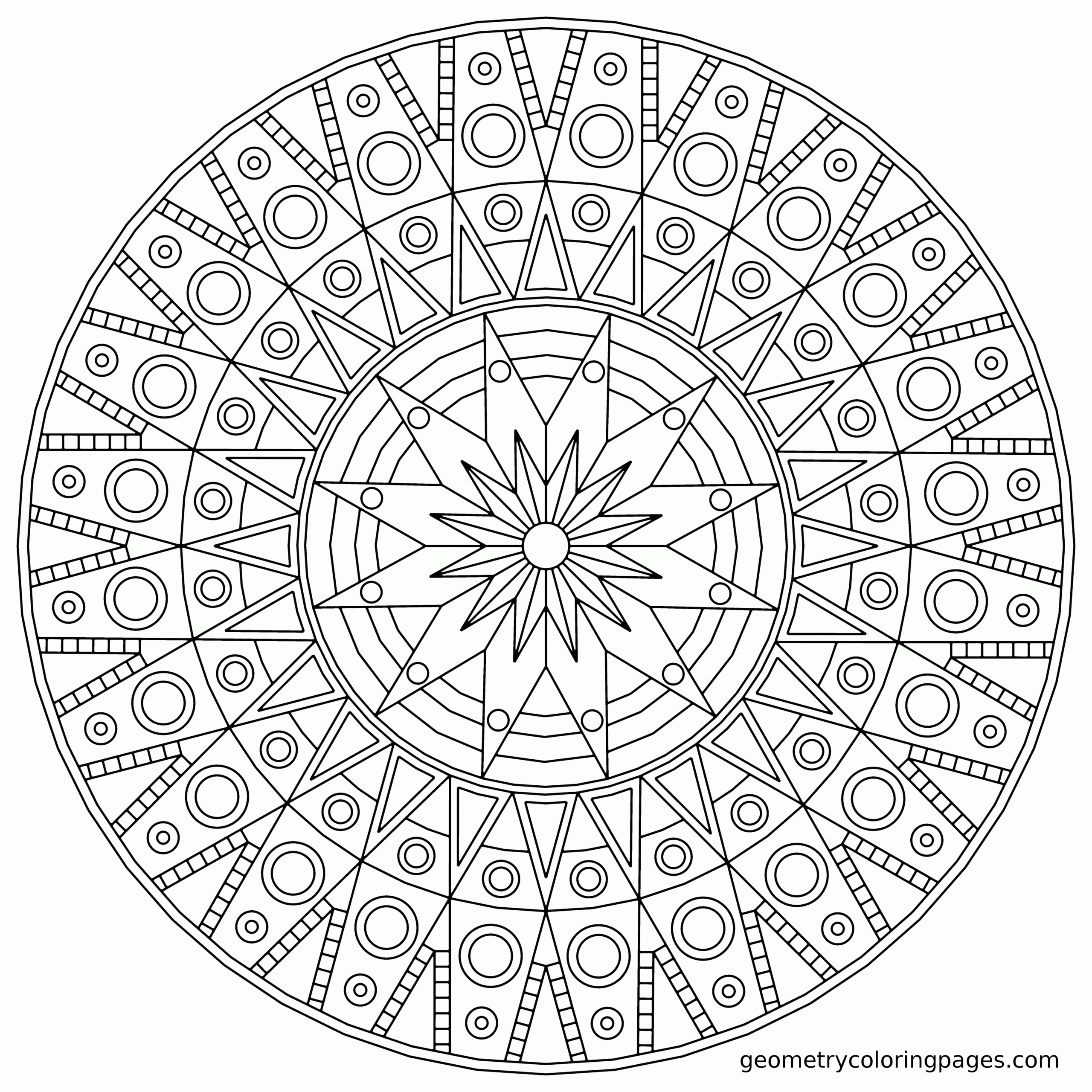 Free Mandala Coloring Pages For Adults Coloring Home