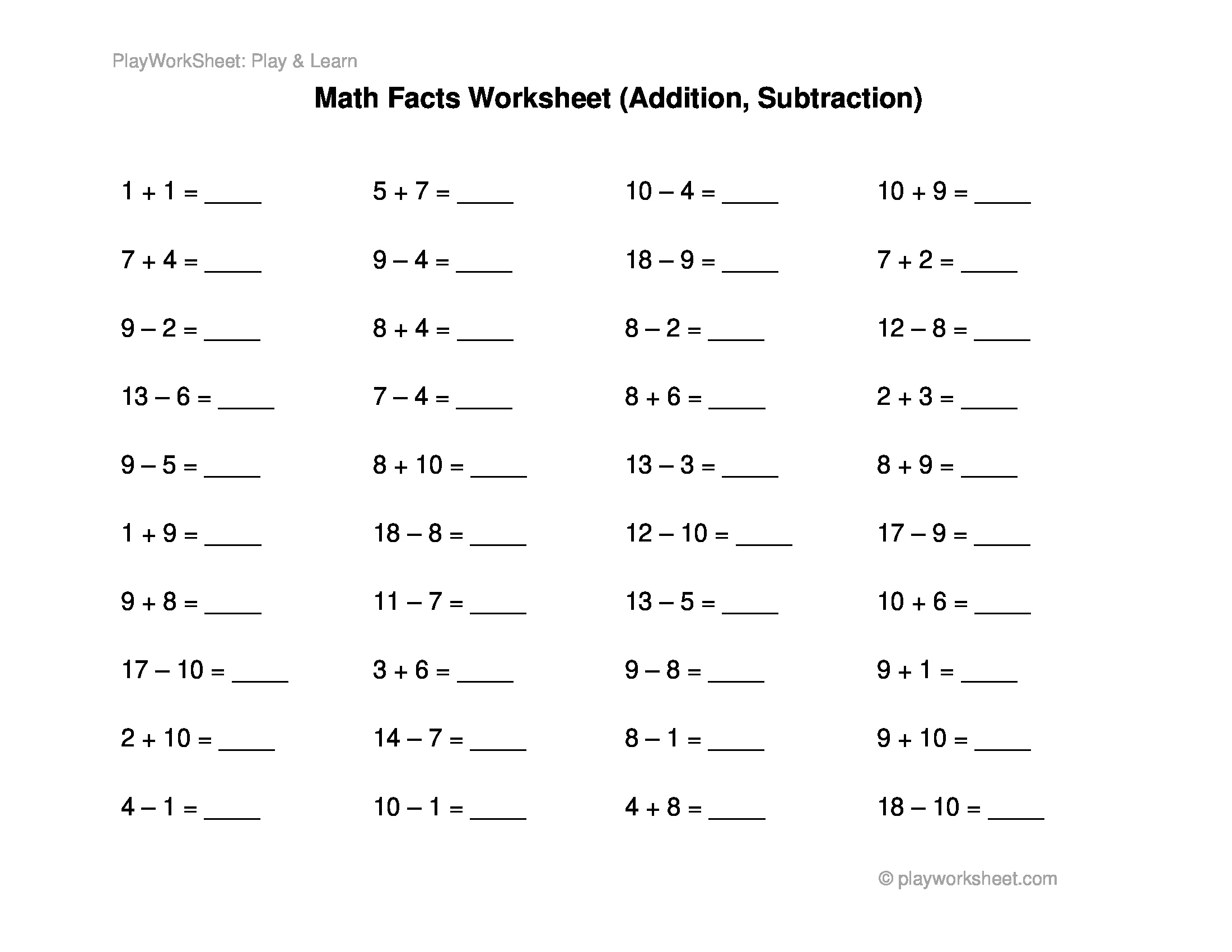 Free Math Worksheets Worksheets Library