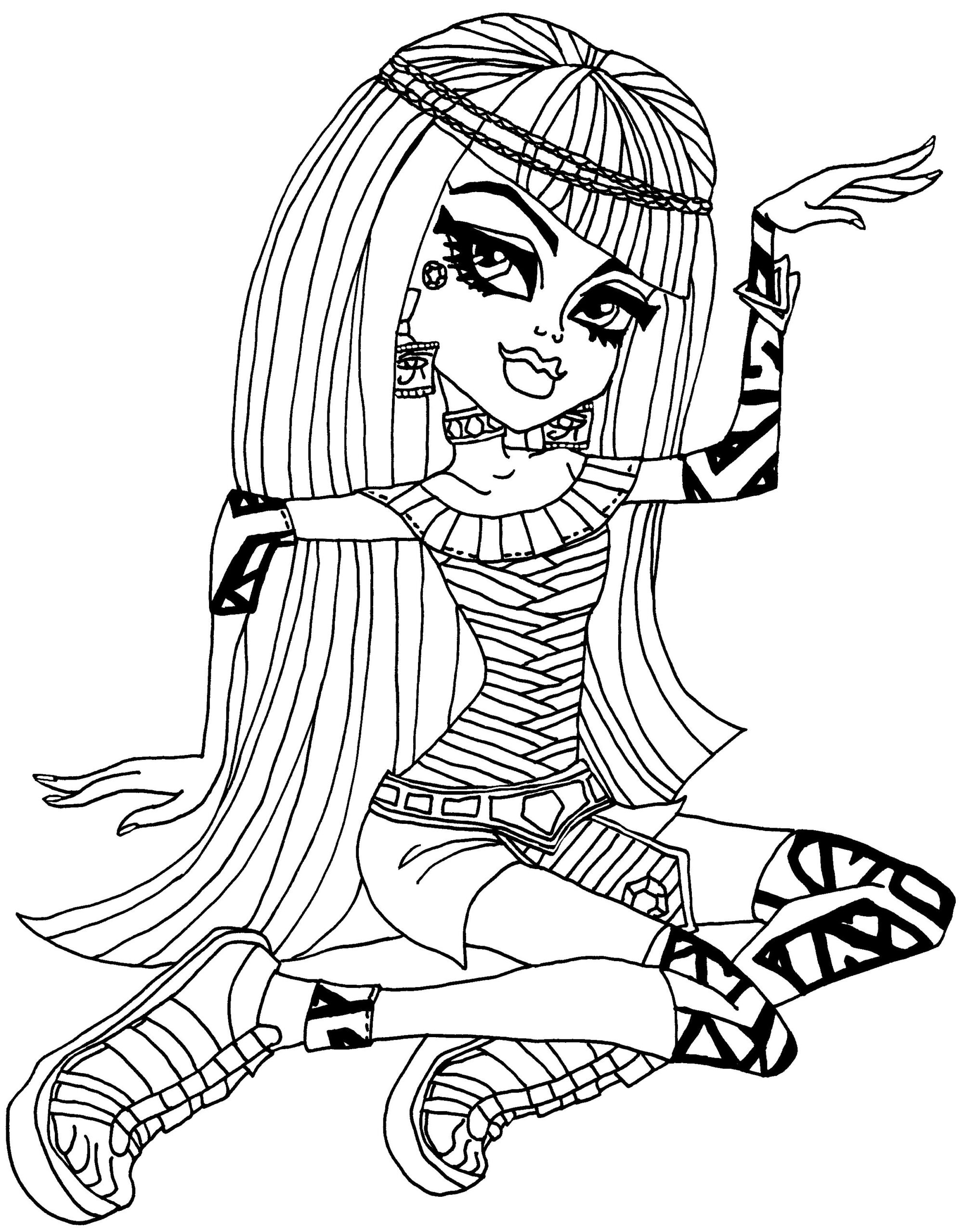 Free Monster High Coloring Page To Color Monster High Coloring Pages 
